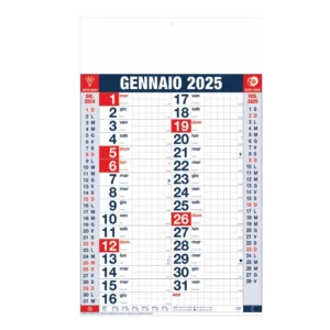 Calendario Olandese Quadrettato