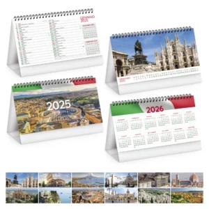 Calendario da Tavolo Illustrato Italia