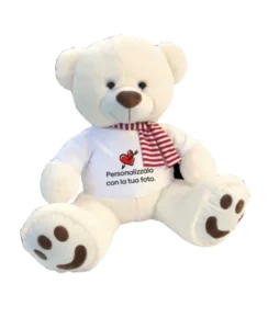 Peluche orso altezza 50 cm con maglietta personalizzabile