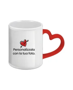 Tazza per San Valentino con manico a cuore