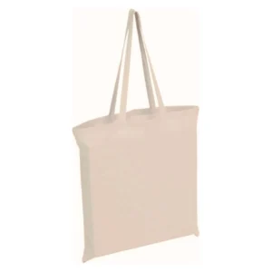 Shopper in cotone 38x42 manici lunghi