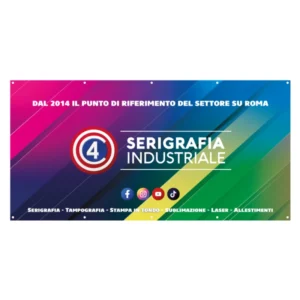 Striscione pubblicitario PVC in quadricromia